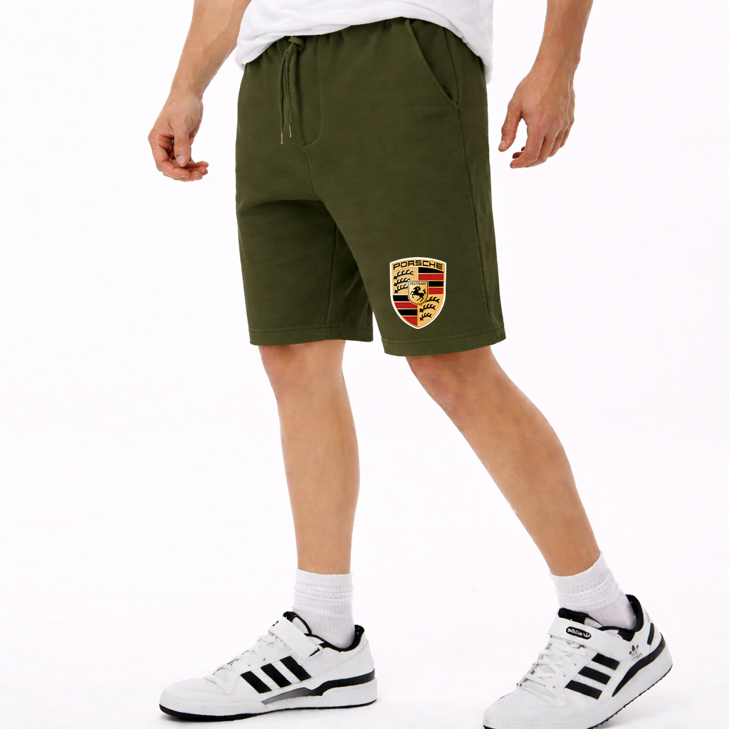 Men’s Porsche Car Athletic Fleece Shorts