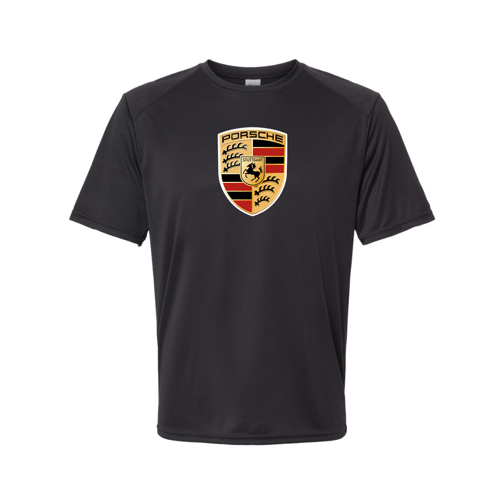 Youth Kids Porsche Car Polyester T-Shirt
