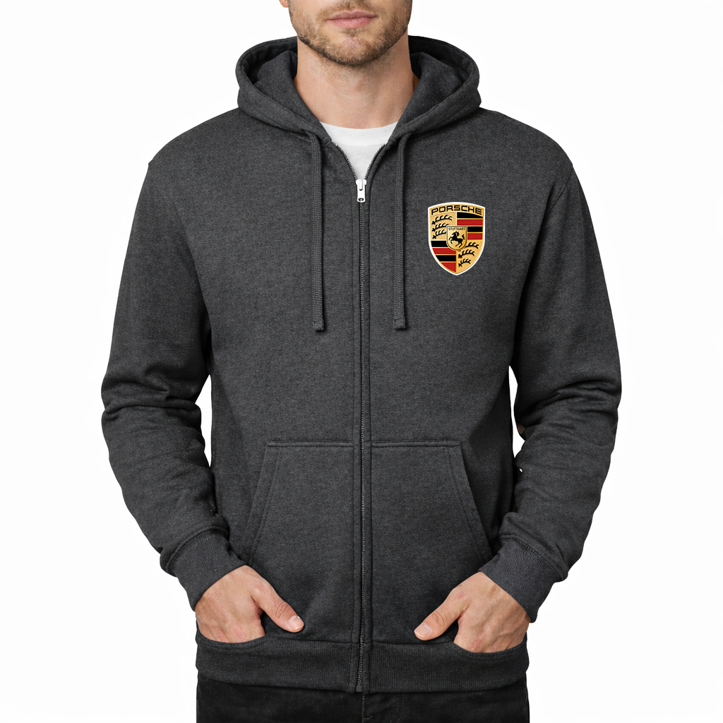 Men’s Porsche Car Zipper Hoodie