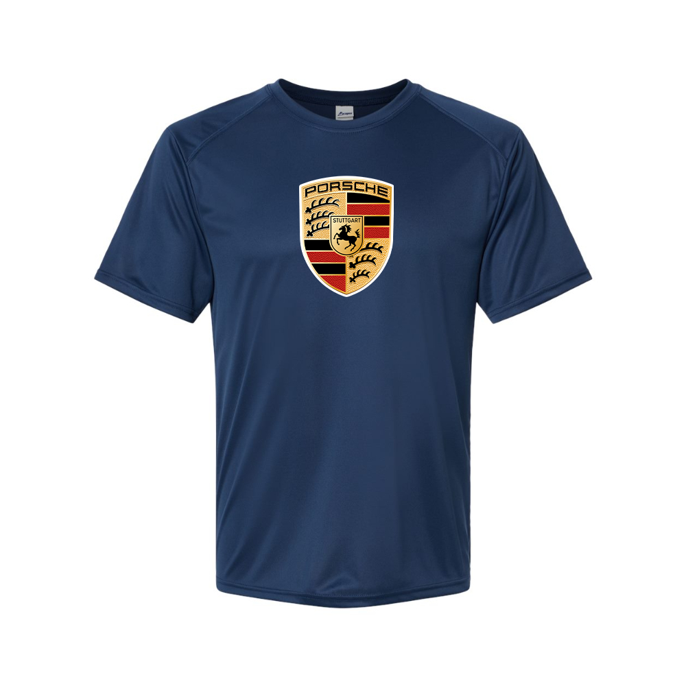 Youth Kids Porsche Car Polyester T-Shirt