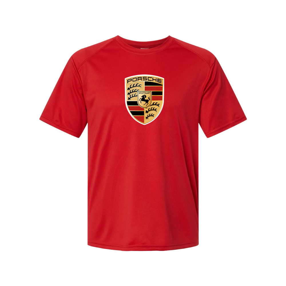Youth Kids Porsche Car Polyester T-Shirt
