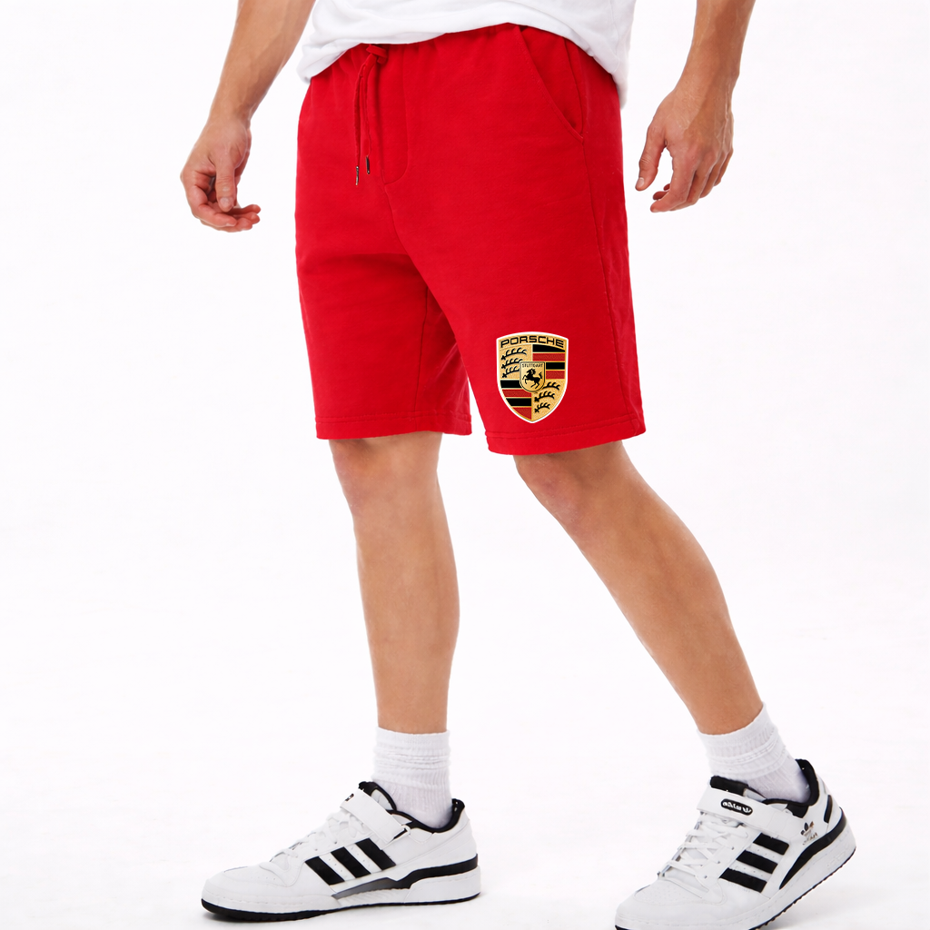 Men’s Porsche Car Athletic Fleece Shorts