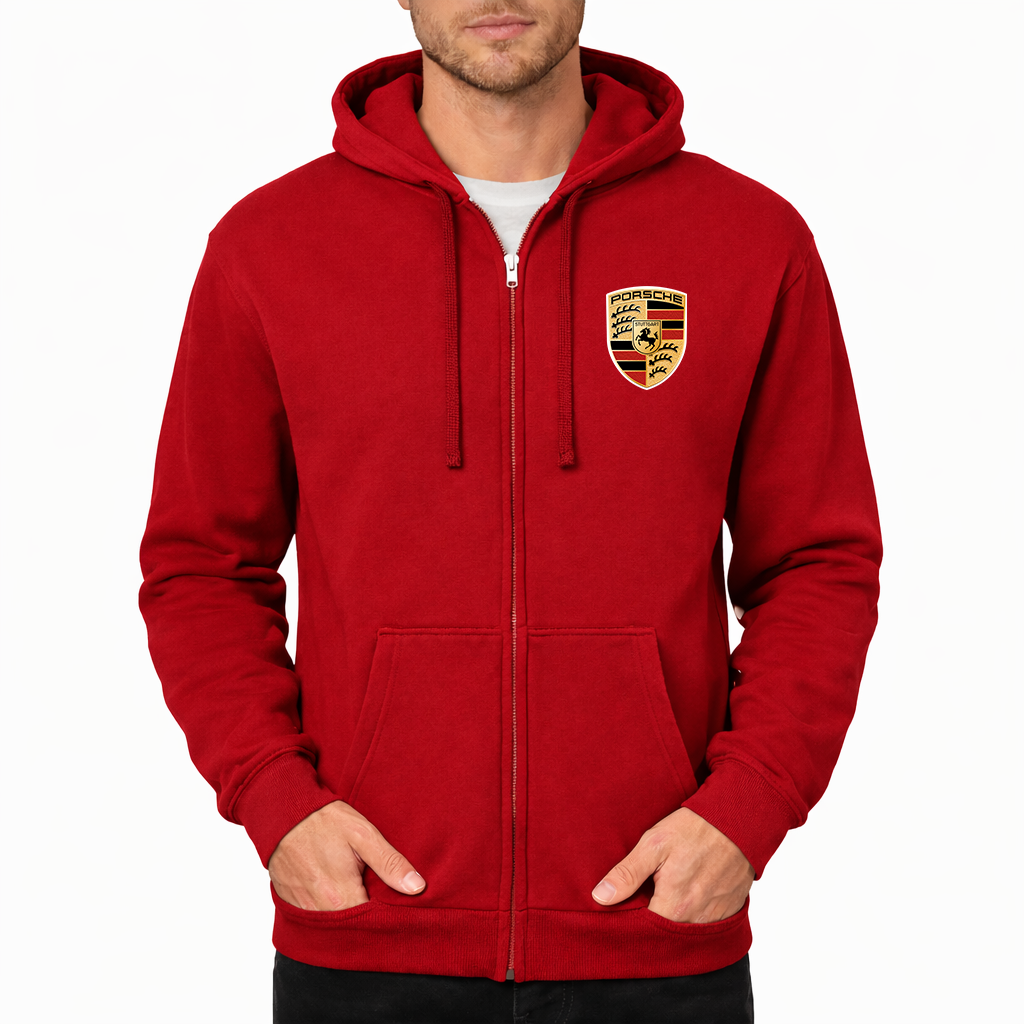 Men’s Porsche Car Zipper Hoodie
